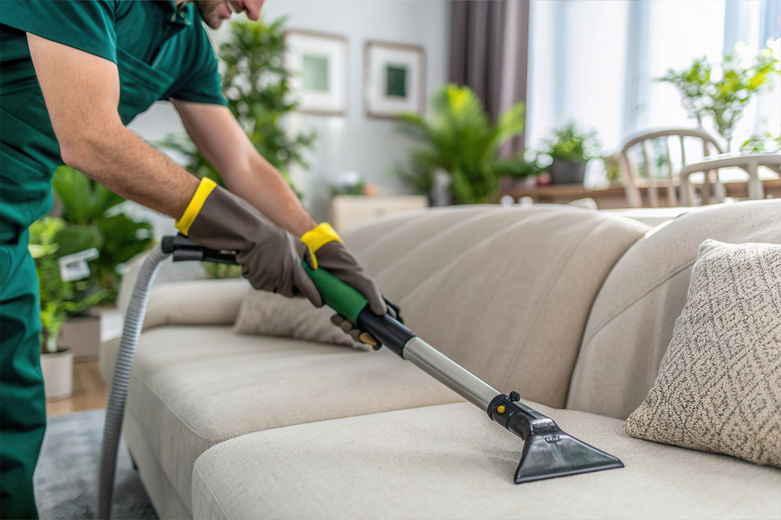 Couch cushion cleaned