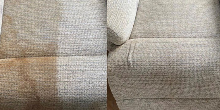 Couch before and after